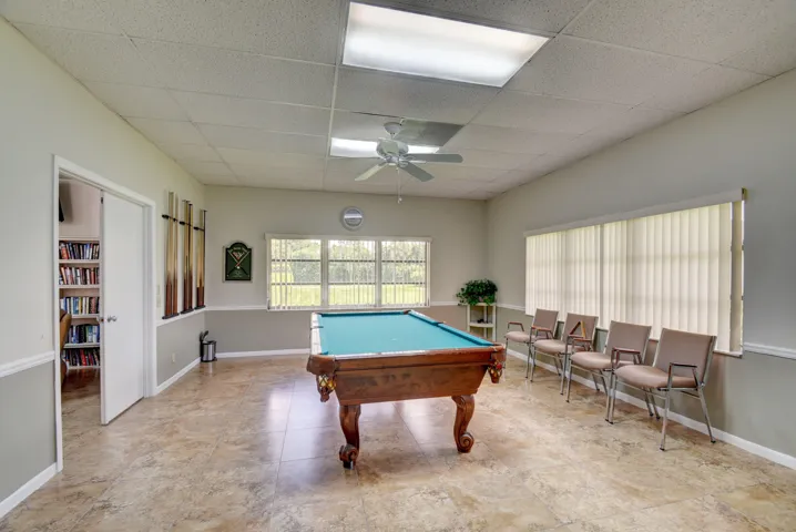 Billiards at the clubhouse