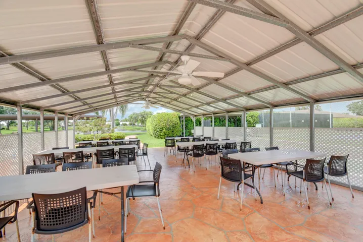 Outdoor area at pool