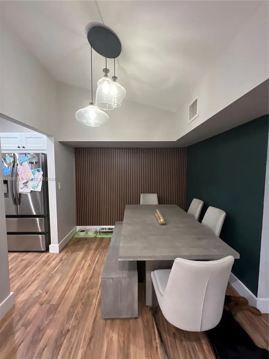 Dining walls were updated