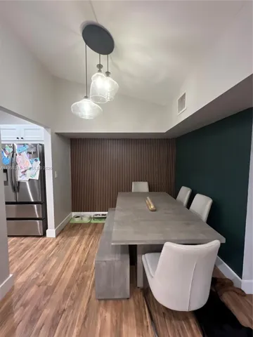 Dining walls were updated