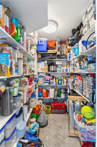 Second walk in closet used as pantry