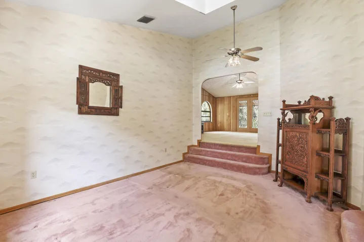 Unique great room designed for gathering and entertaining.