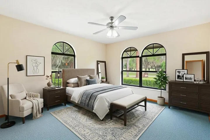 Virtually Staged secondary bedroom.