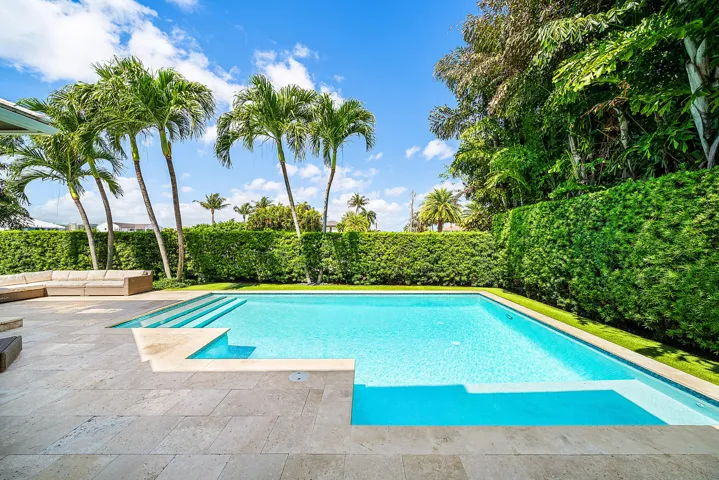 Pool with sundeck.