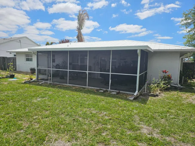 Big fenced back yard