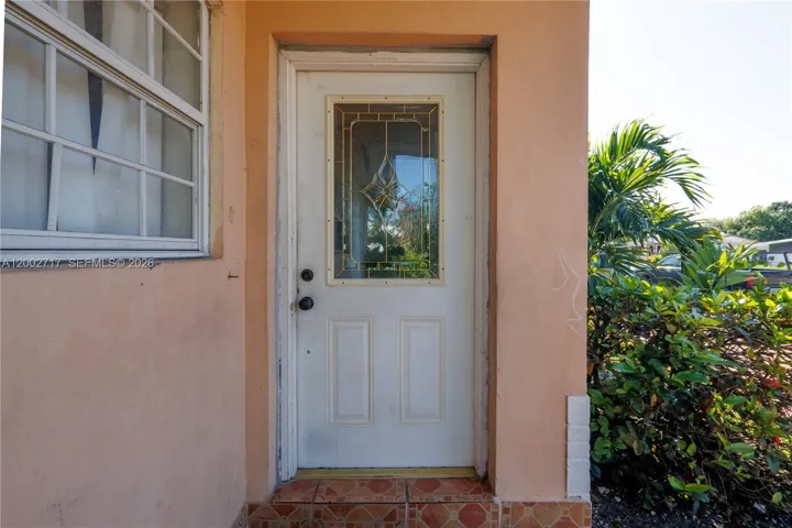 Front door.