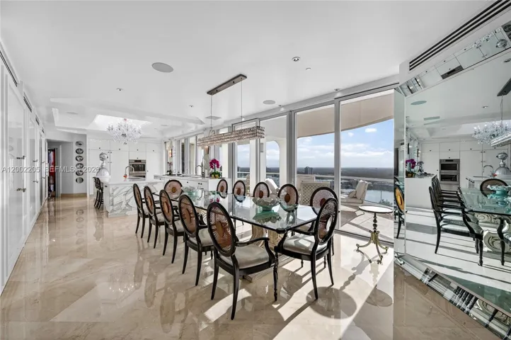 between kitchen and family room