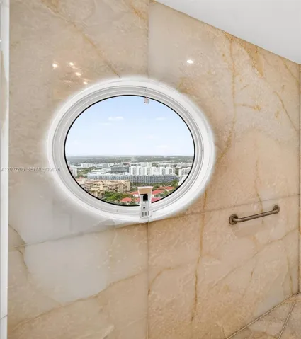 view from shower in primary