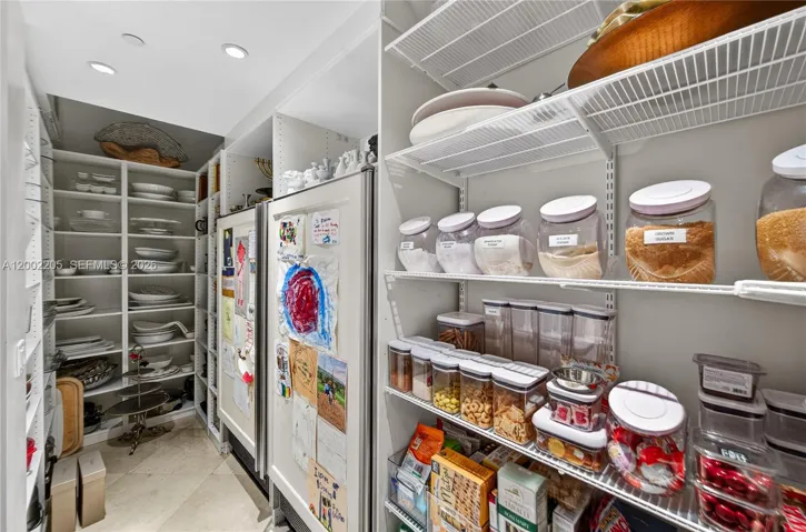 large walk in with double fridge