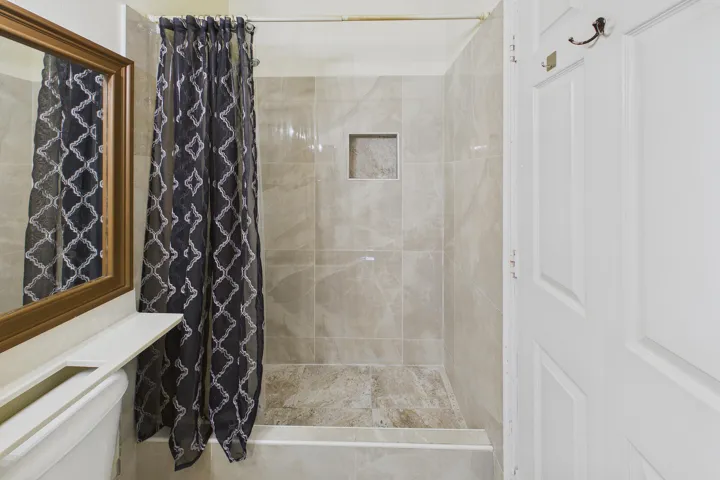 Second Bathroom shower - porcelain tile