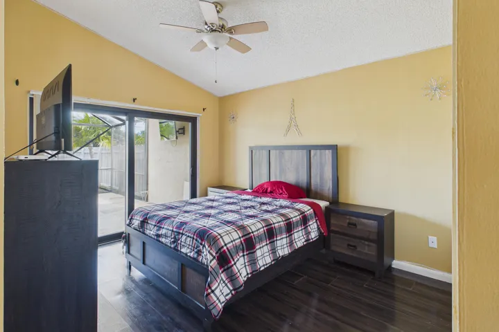 Third Bedroom with sliding door onto back patio