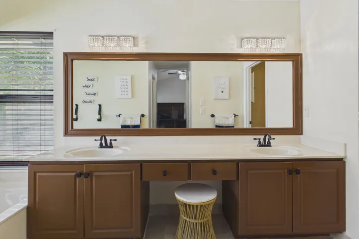 Master Bathroom dual sinks