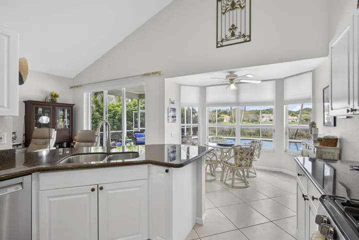 A kitchen with a view