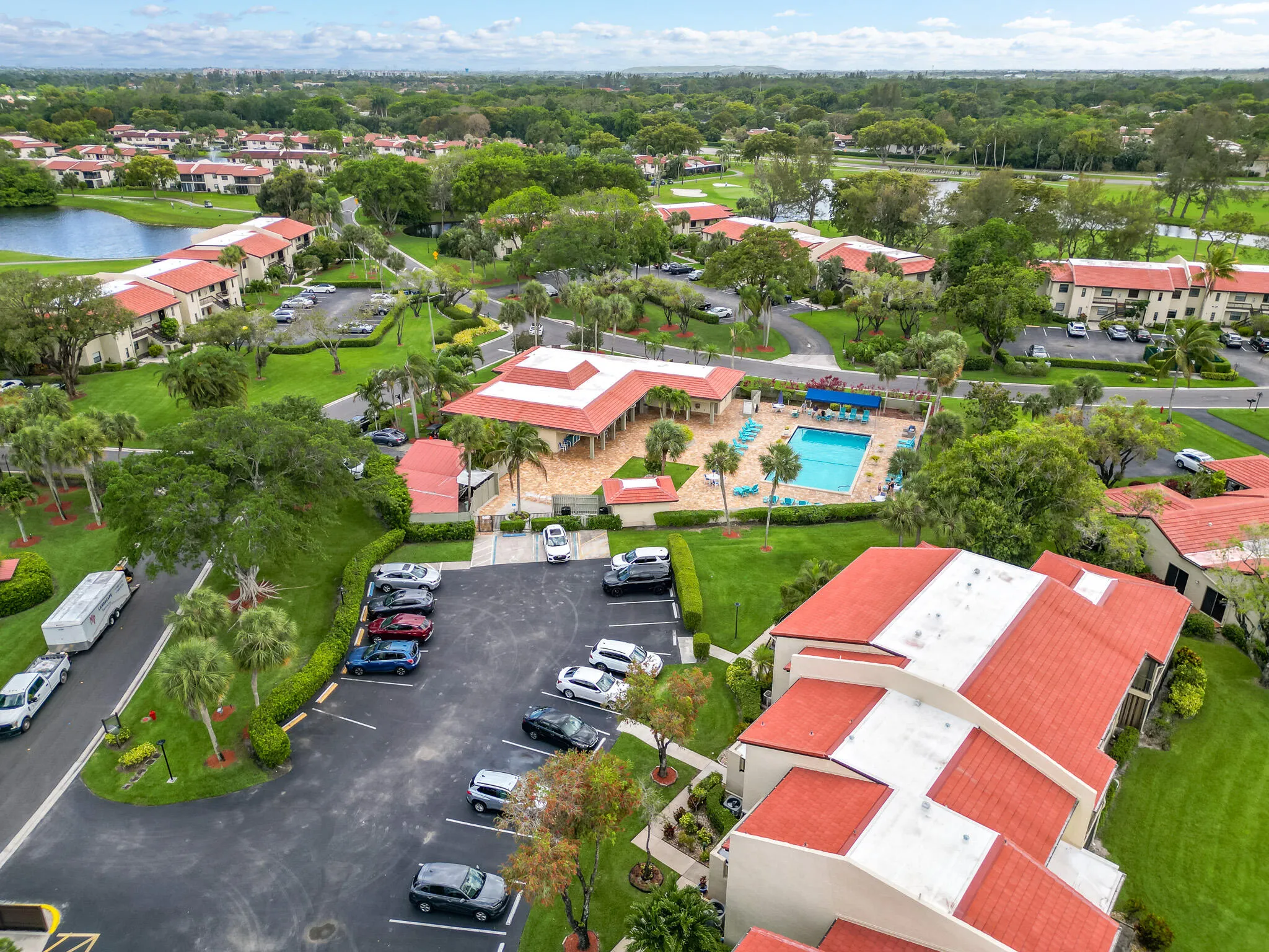 walk from your unit to your pool