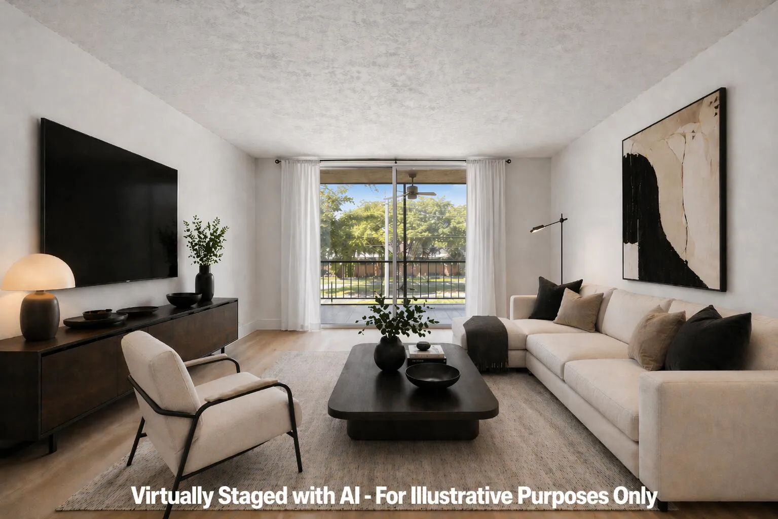 Living Room - AI Staged 2
