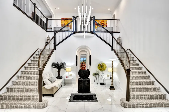 Elegant Double Staircase