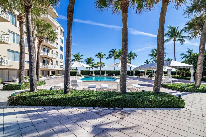 View of pool area
