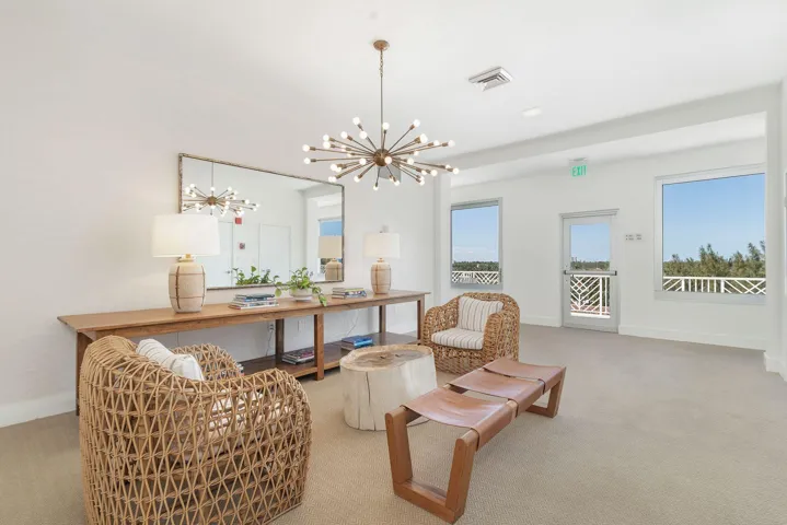 Relaxing entrance to Rooftop Terrace with Scenic Views of the ocean, Palm Beach and West Palm Beach