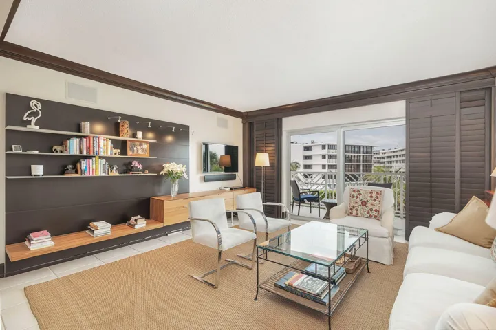 Living Room Opens To Balcony
