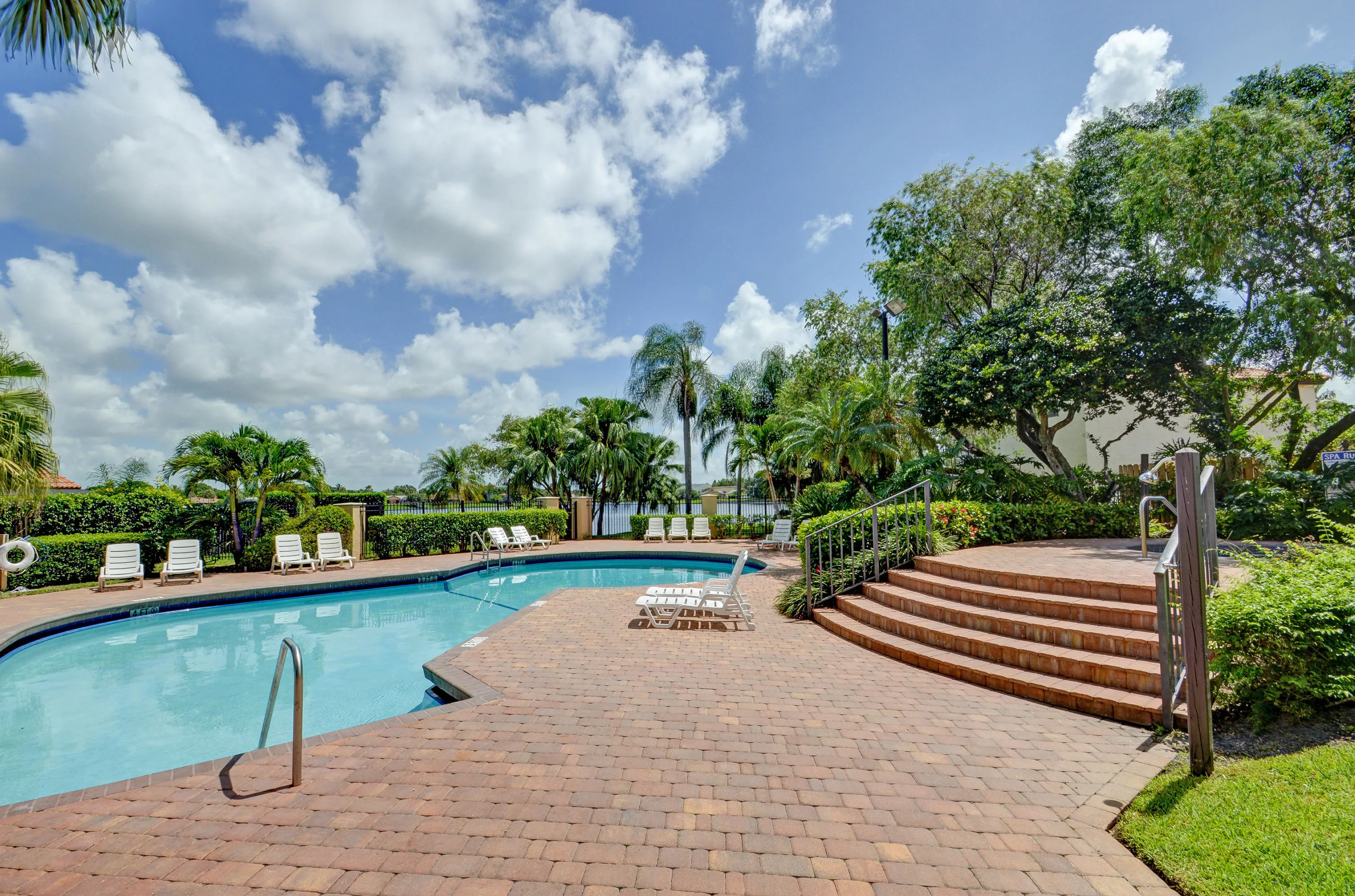 Community Pool overlooking lake
