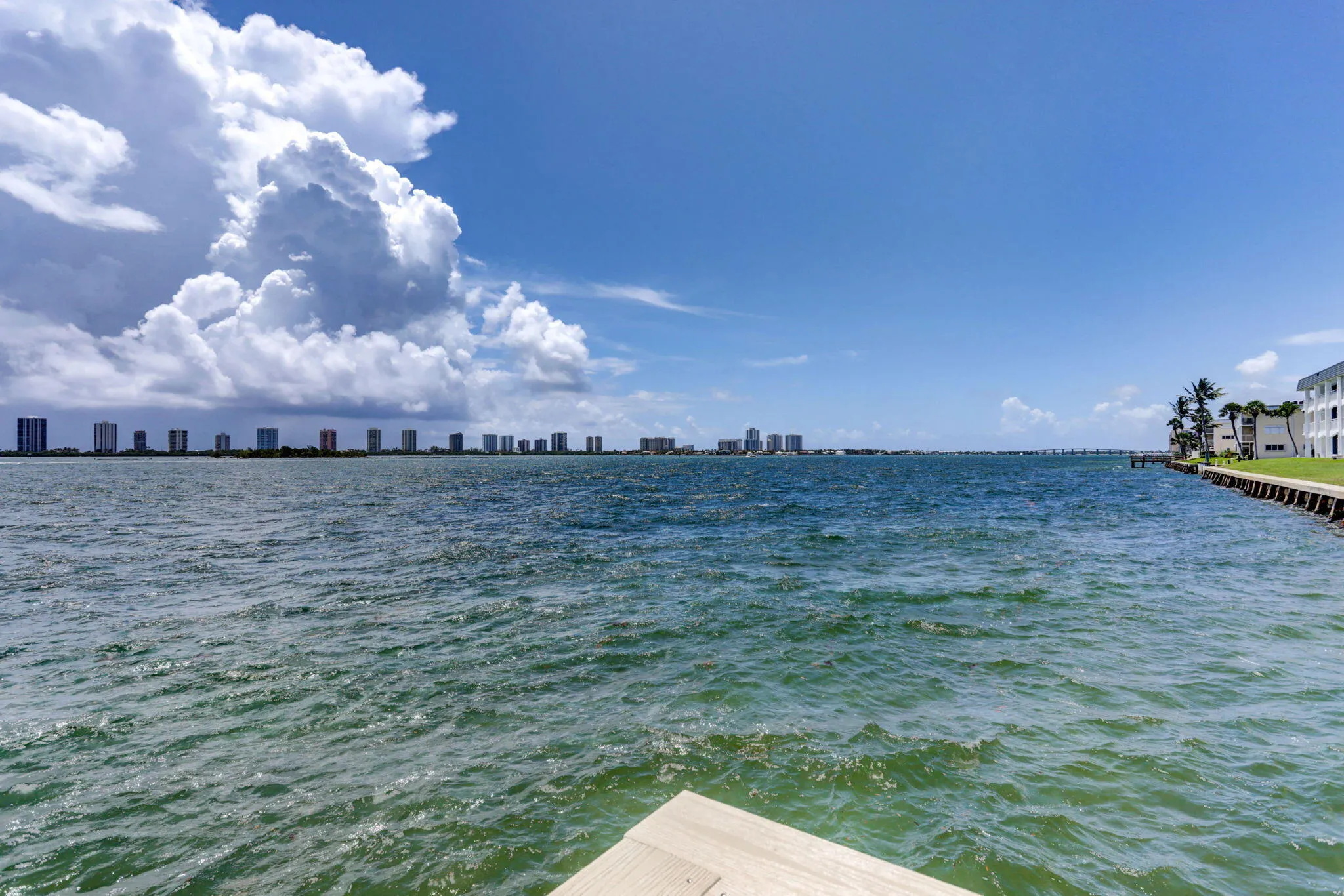 Wide water views