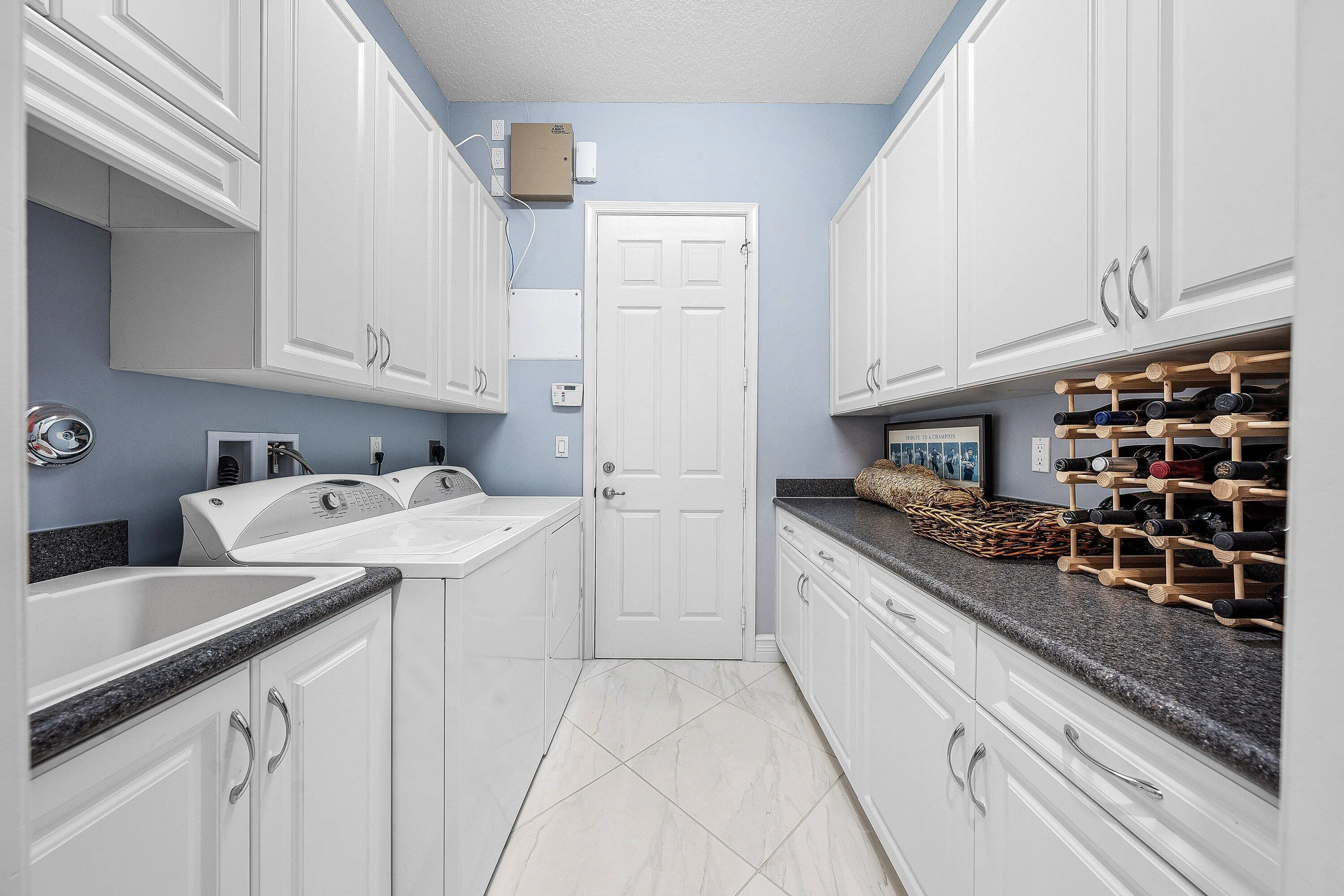 Large Laundry Room With Folding Counter