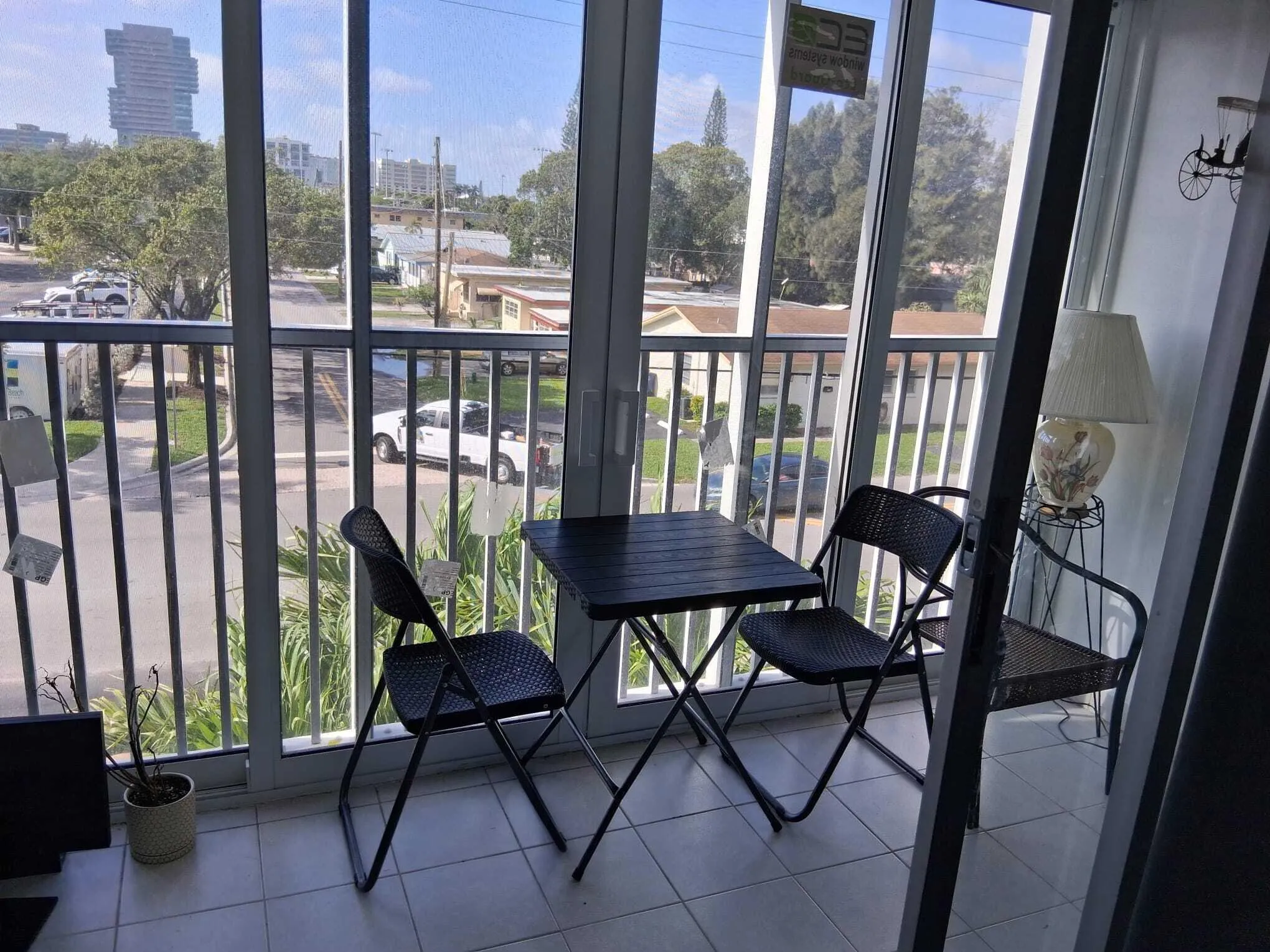 Balcony under AC with Impact windows