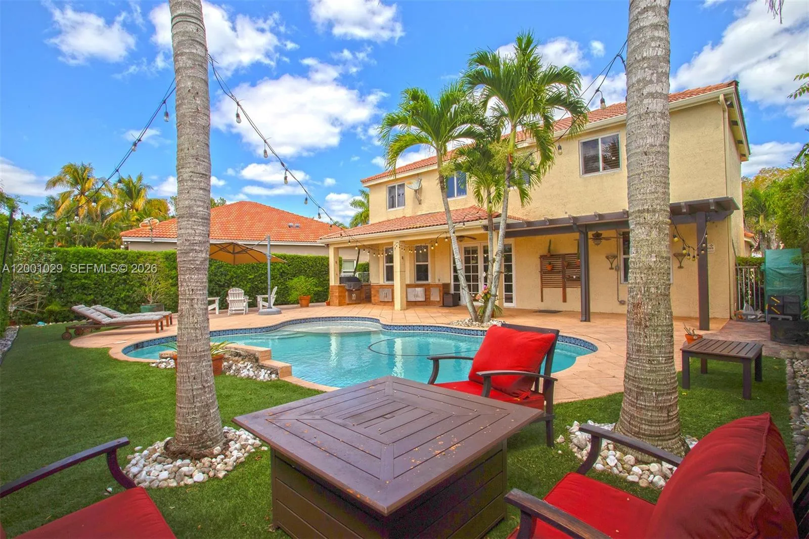 Backyard corner view