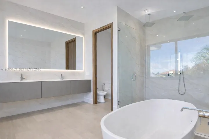 with double shower