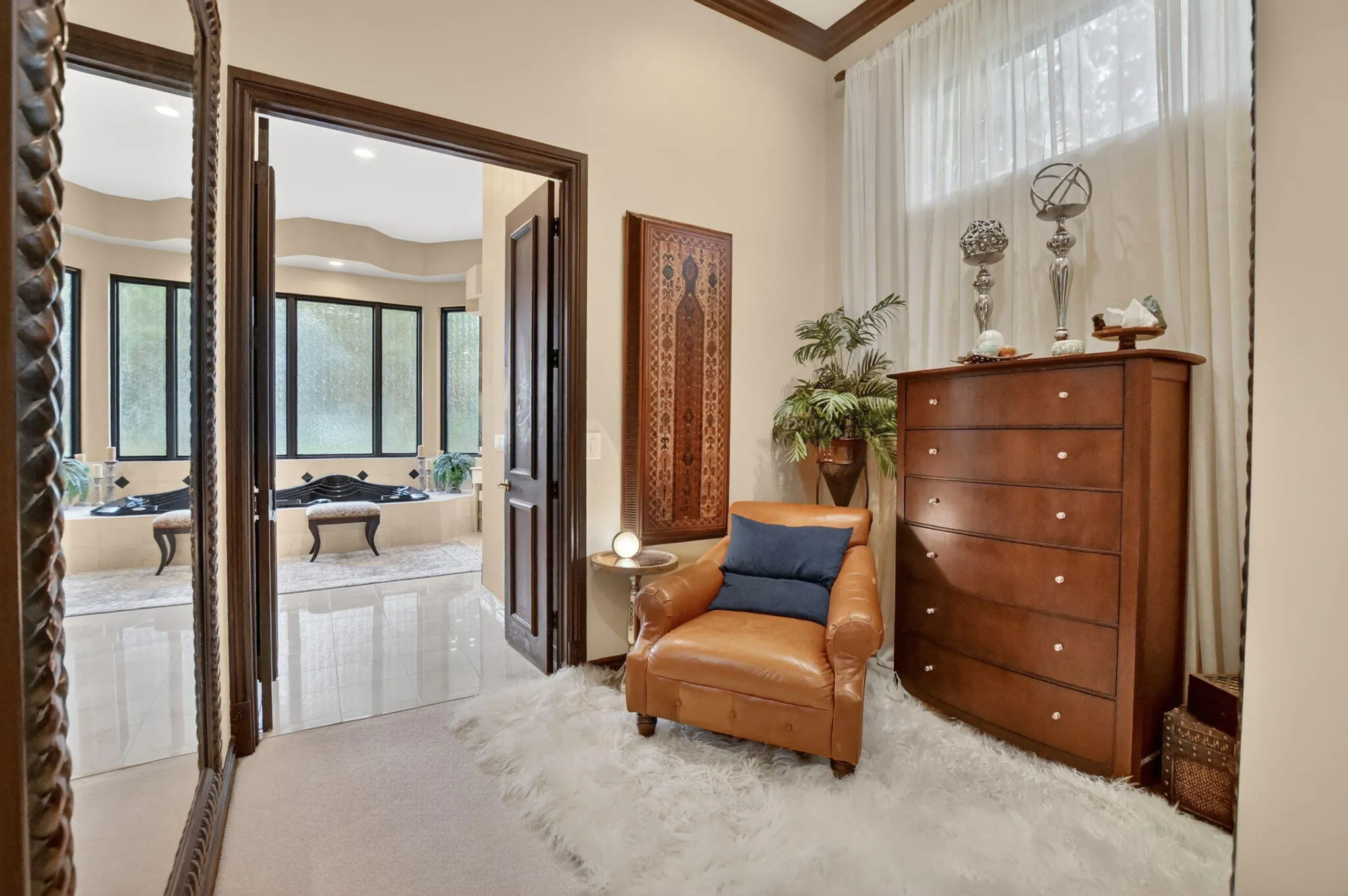 master suite dressing lounge