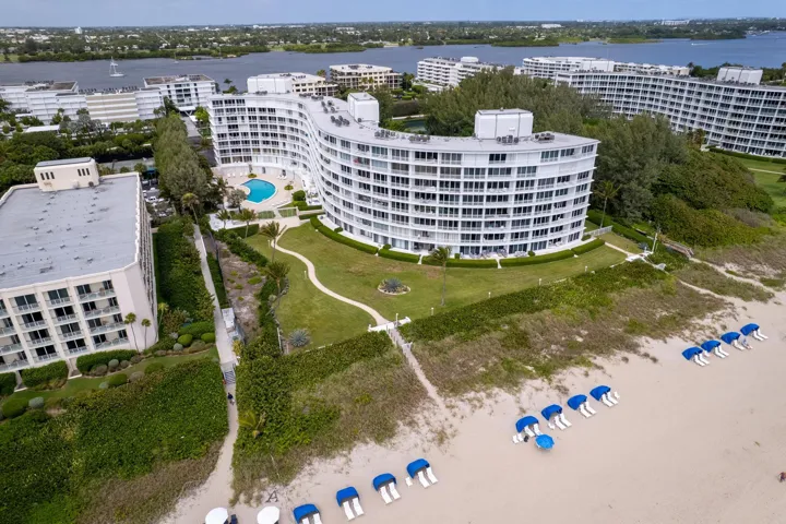 Private Gated Beach Access with Cabanas
