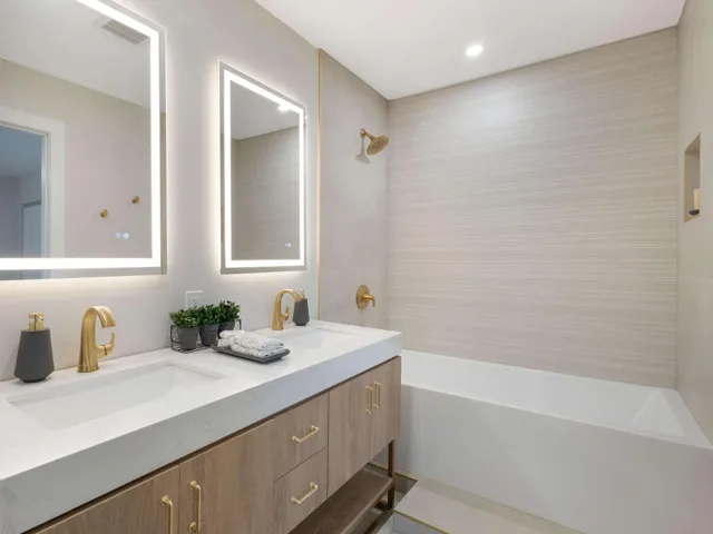 Primary Bathroom Vanity Tub