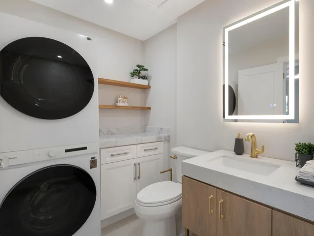 Primary Bathroom Laundry