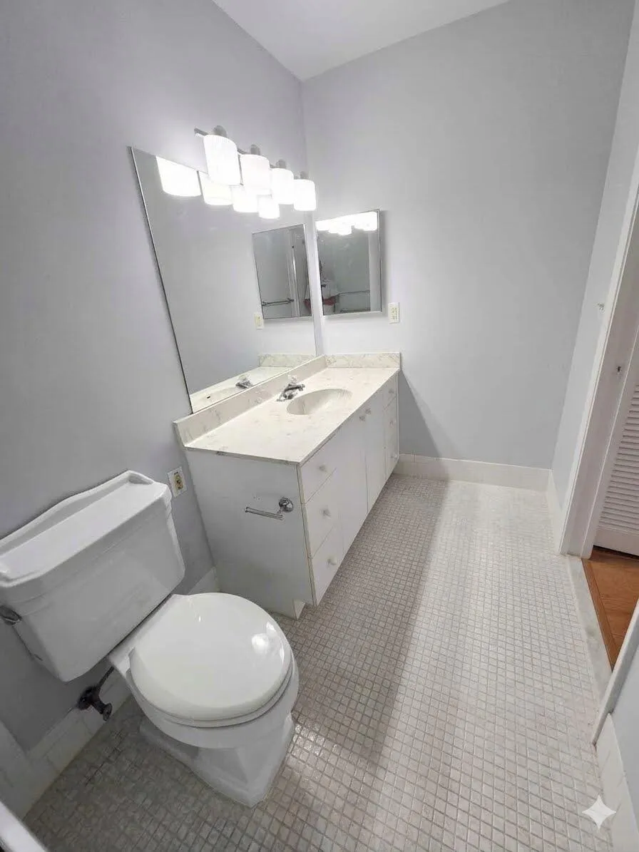 brighter primary bathroom
