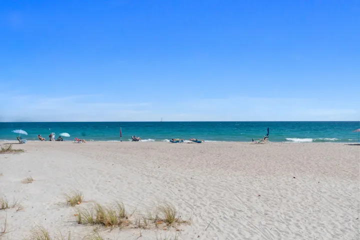 Beautiful beach out front