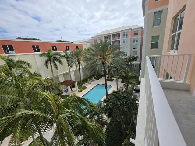view from balcony
