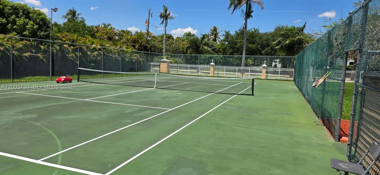 tennis pickle ball basketball or volleyball court