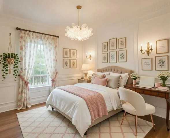 Third bedroom virtually staged