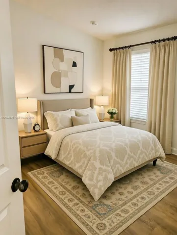 Master bedroom virtually staged