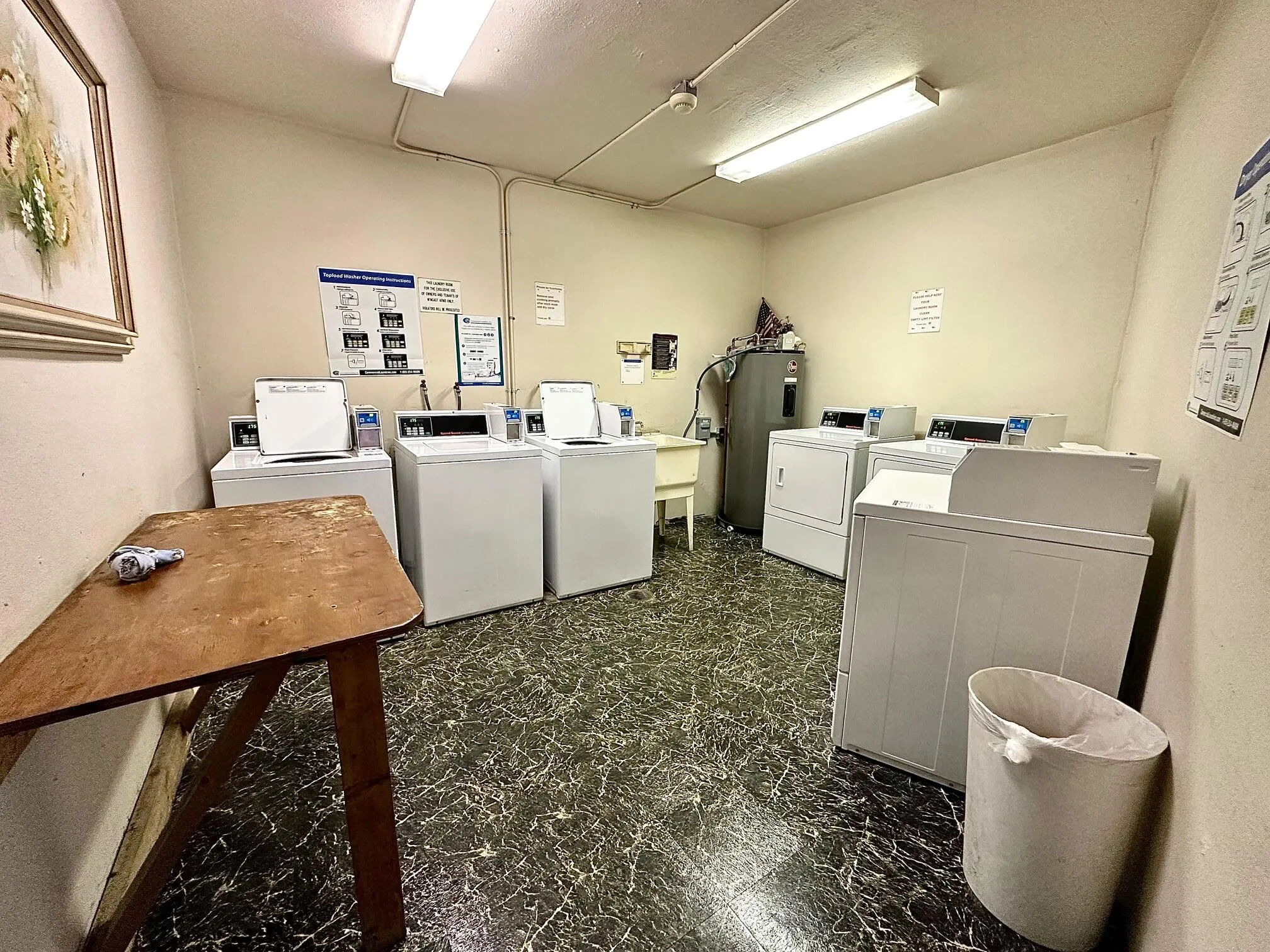 Multiple laundry rooms