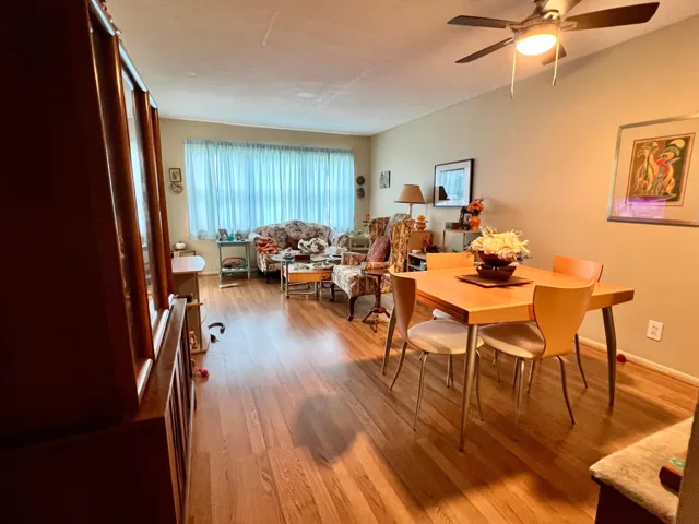 Dinning area and living room