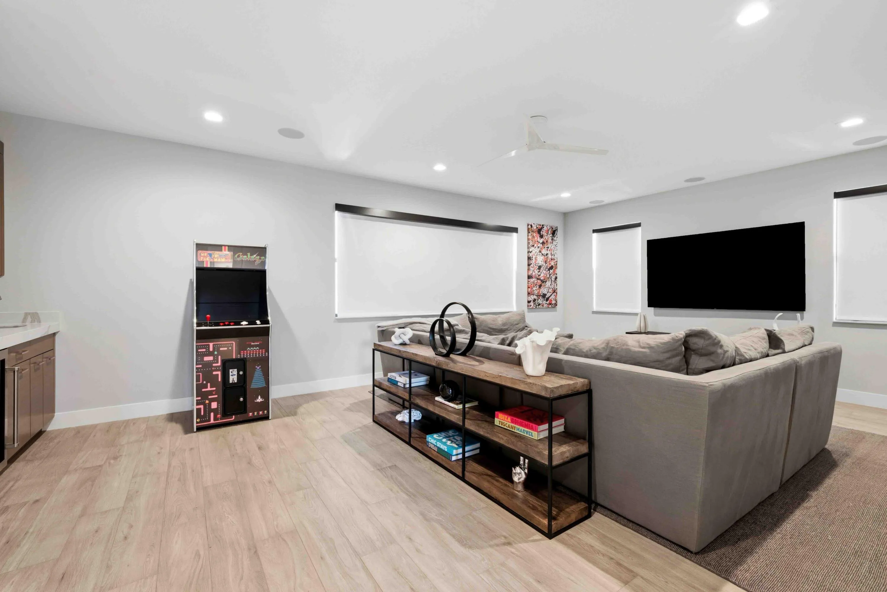 Media Room with Blackout Shades