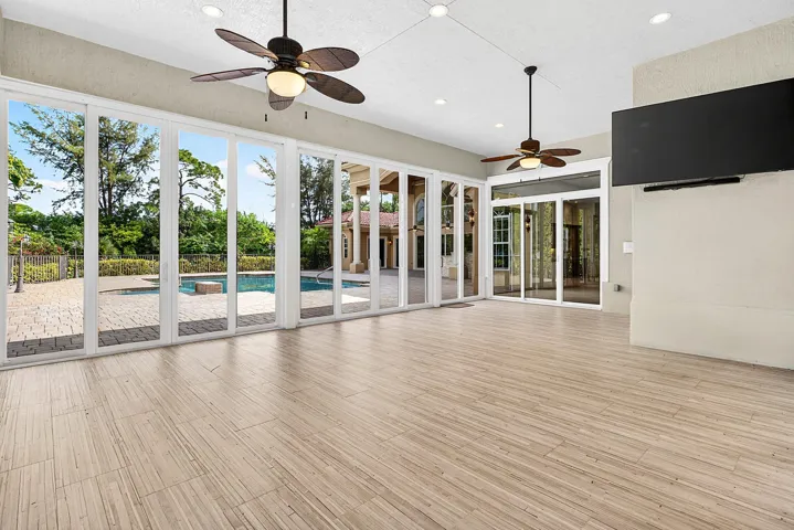 Impact glass lanai/ attached pool house