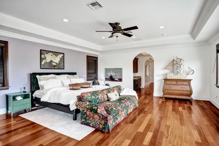 Spacious Master bedroom has two huge walk in closets not shown in photos