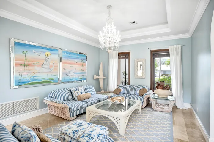 Currently used as a living room...this space makes for an ideal Formal Dining