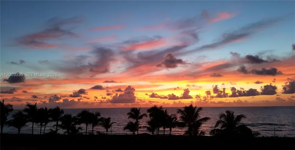 Sunrise on beach from East Windows