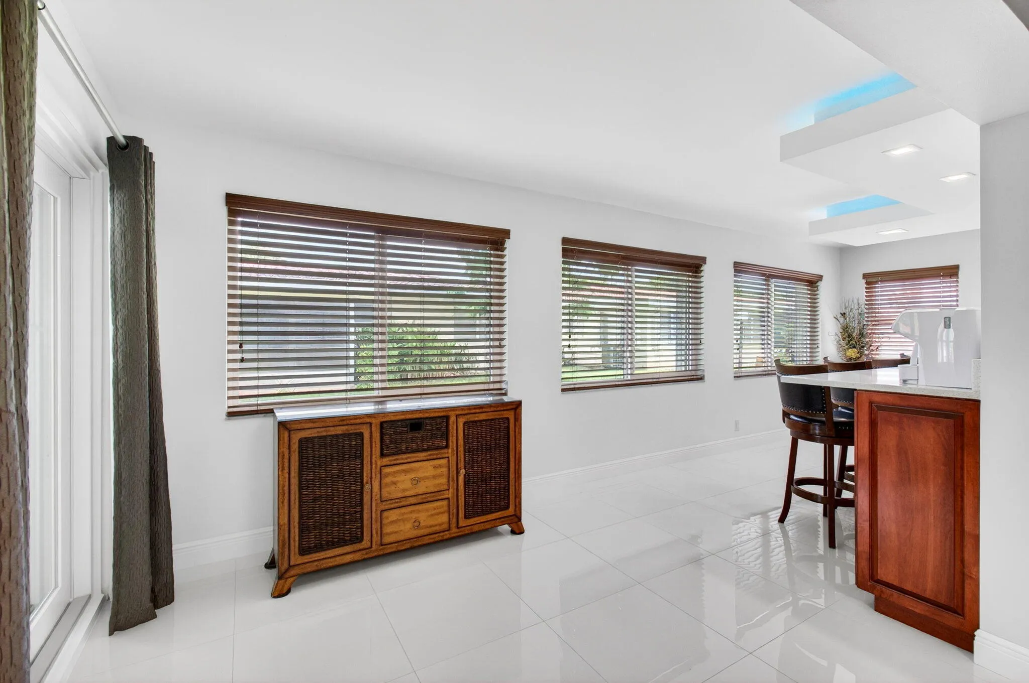 Lots of Natural Light through impact rated windows