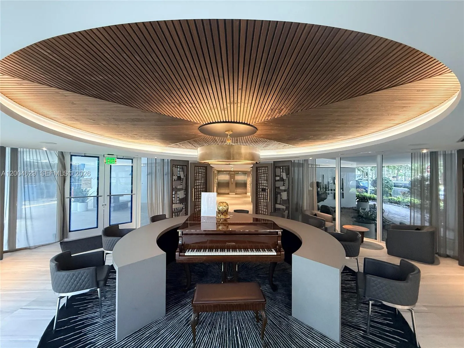 Exquisite piano lounge, newly renovated and designed by Steven G.