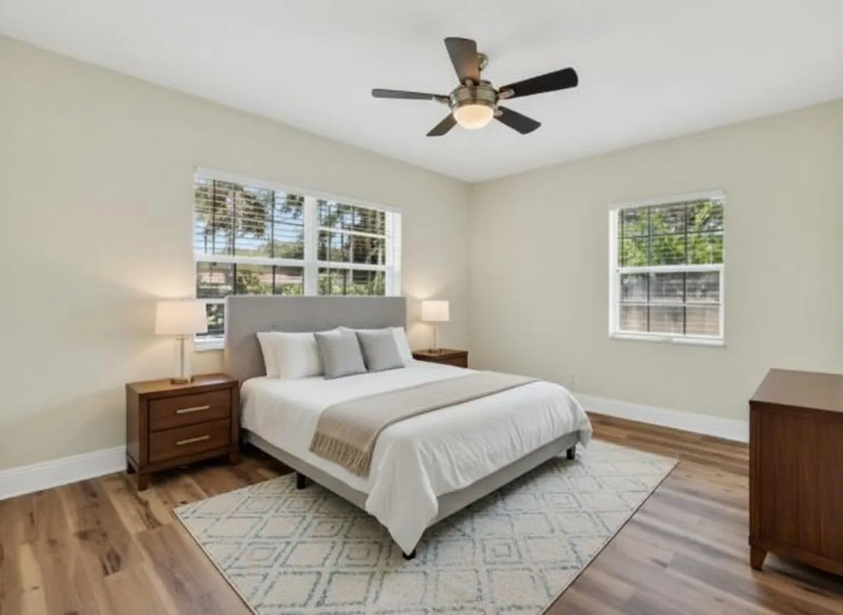 Virtually Staged Bedroom