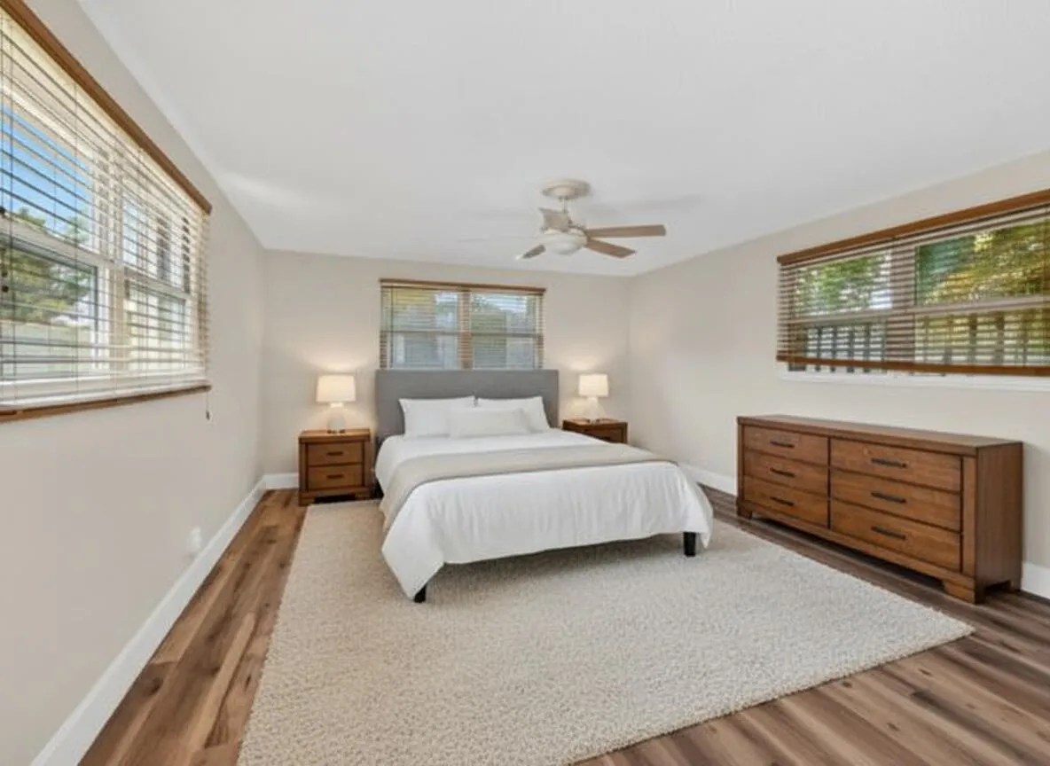 Primary Bedroom Staged